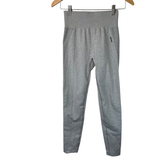 Gymshark Women’s Vital Seamless Grey Athletic Activewear Gym Leggings Large - Picture 1 of 11